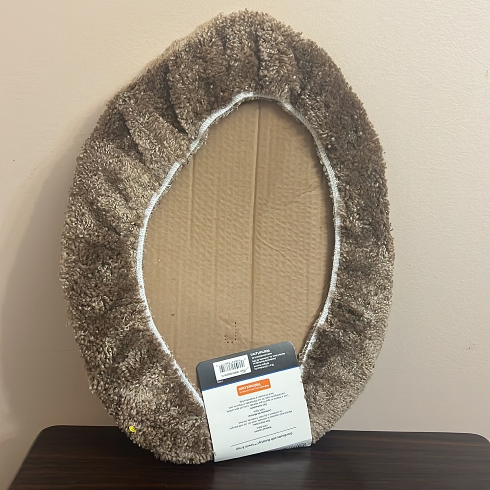 Mainstays Brown Poly Universal Lid Cover - Picture 4 of 5